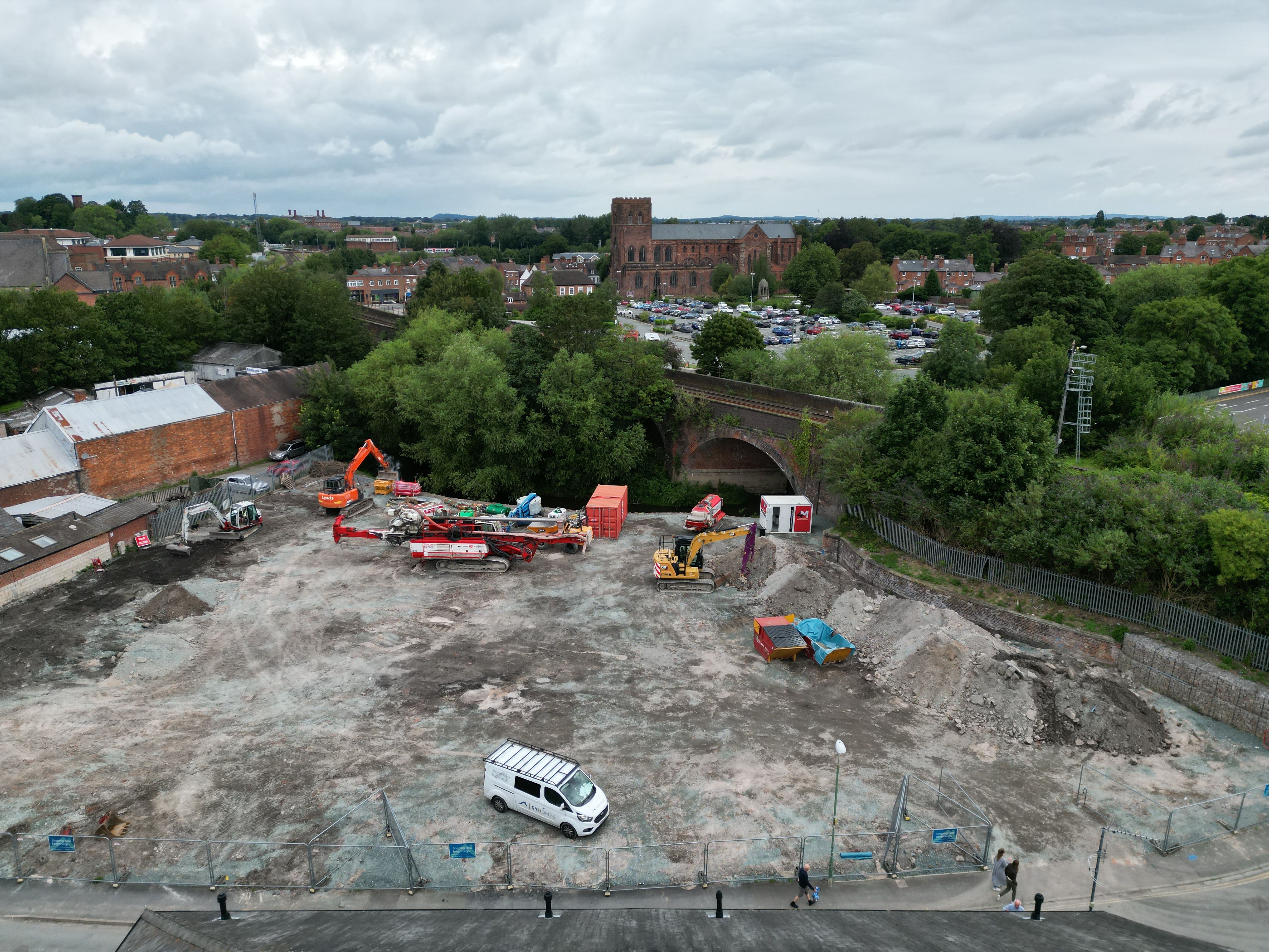 Coleham aerial photo