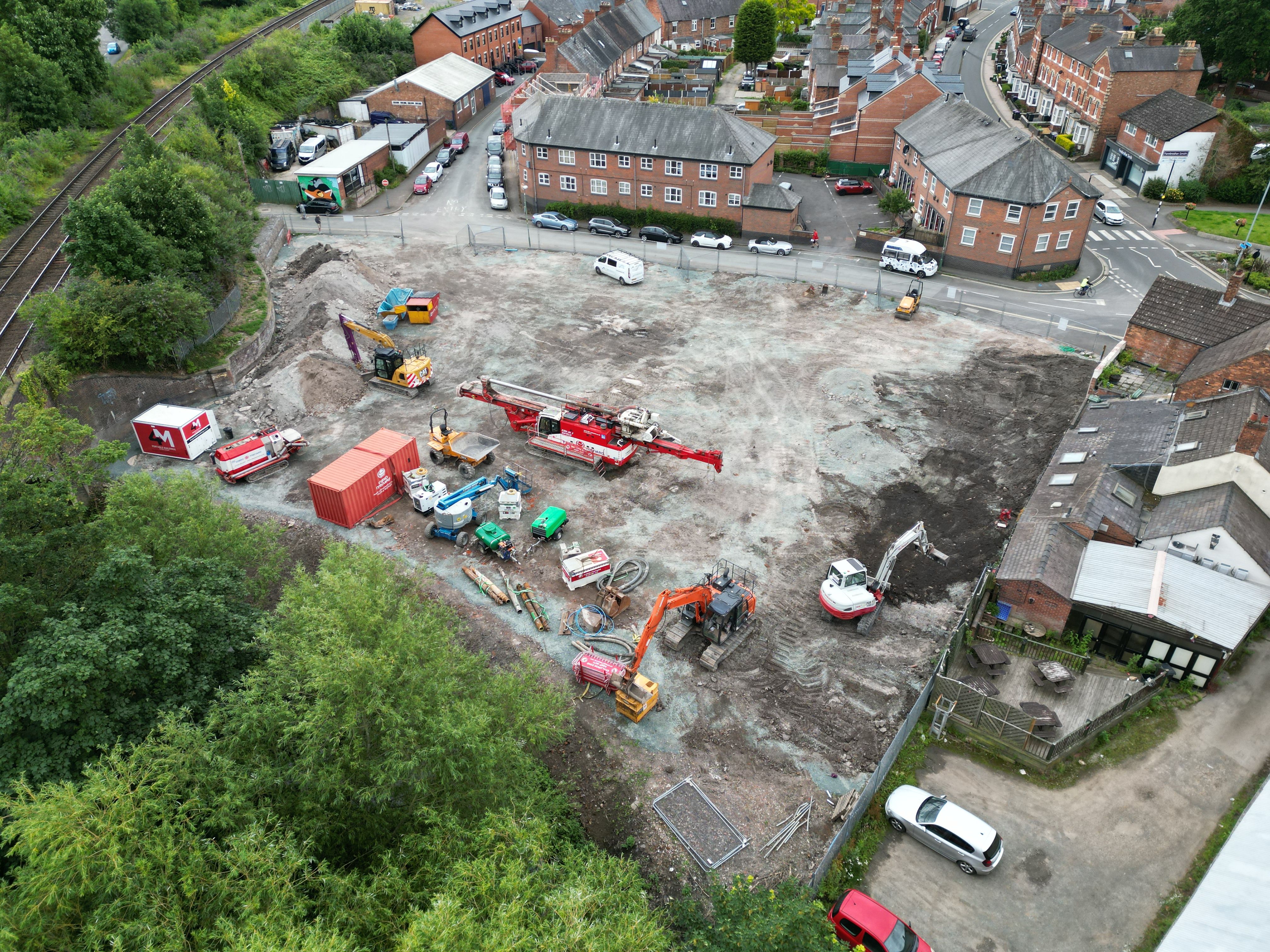 Coleham aerial photo